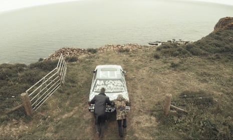 Justified and ancient … a car is driven off Cape Wrath in a reconstructed scene from Who Killed the KLF?