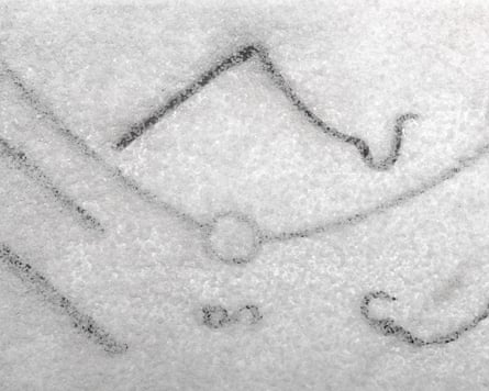 Shackles outlined in sugar