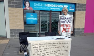 Caroline Danaher, 76, was charged for trespassing at Liberal MP Sarah Henderson’s office.