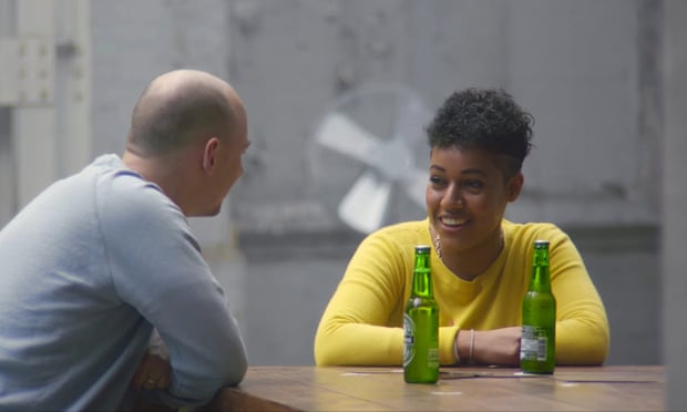 Heineken's new advert in which two people sit down and chat about their differences over a beer. Photograph: Heineken  