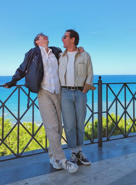 Patrick Lenton (left) and his boyfriend.