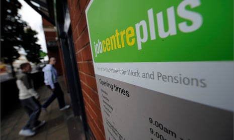 Young people entering a jobcentre.