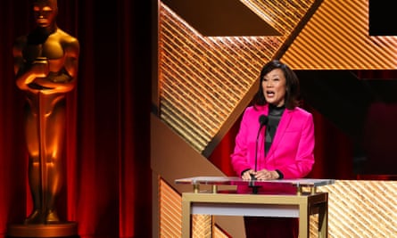 Janet Yang at the Academy Awards nominations announcement in January.