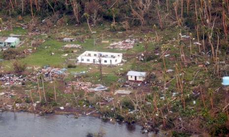 A remote Fijian village is photographed from the air during a surveillance flight conducted by the New Zealand defence force.