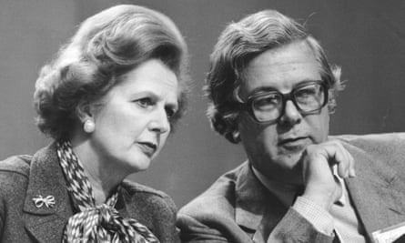 Geoffrey Howe avec Margaret Thatcher à la conférence du parti conservateur à Brighton, le 10 octobre 1980