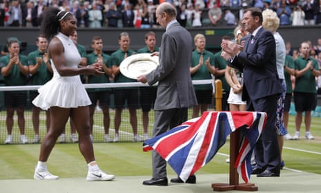 Serena receives the Venus Rosewater Dish.