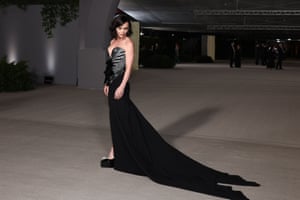 Christina Ricci in a black gown from Vivienne Westwood