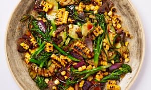 Meera Sodha’s chargrilled summer vegetables with dhana-jeera dressing