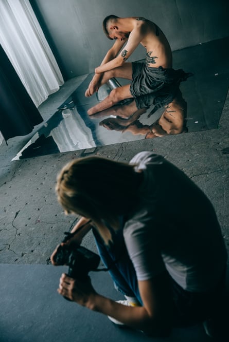 Marta Syrko, bottom, and Daniil Melnyk