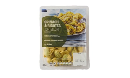 Asda spinach and ricotta tortelloni for Filter 15 Feb 2025
