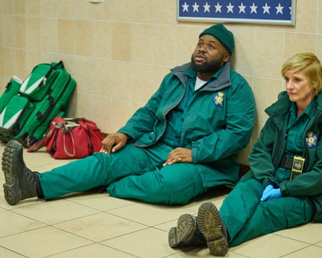 Samson Kayo and Jane Horrocks as Maleek and Wendy in Bloods