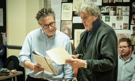 Patrick Marber and Tom Stoppard in rehearsal for Leopoldstadt.