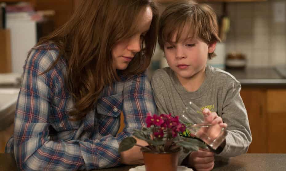 ‘Somehow, Ma has made this living hell a fairytale:’ Brie Larson and Jacob Tremblay in Room. 