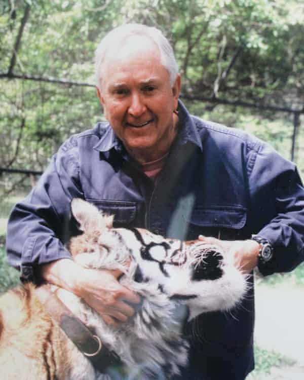 Big pussycat: Bill Rathburn with Raja. ‘He was the most loving animal from the day we got him to the day he died’.