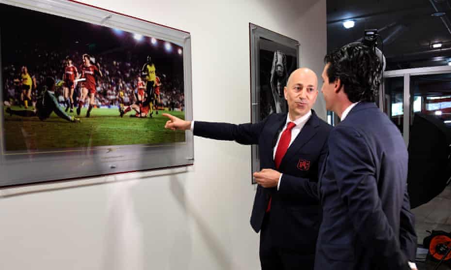 Ivan Gazidis, here showing Unai Emery around the Emirates, has been at Arsenal since 2009. 