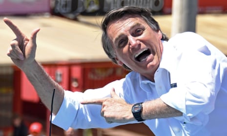 President Jair Bolsonaro in 2018. ‘The people are pumped,’ Bolsonaro bragged on Sunday.