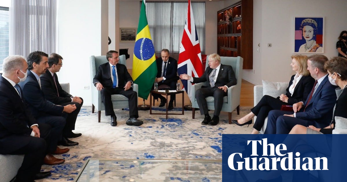 Brazilian minister tests positive for Covid after meeting maskless Johnson