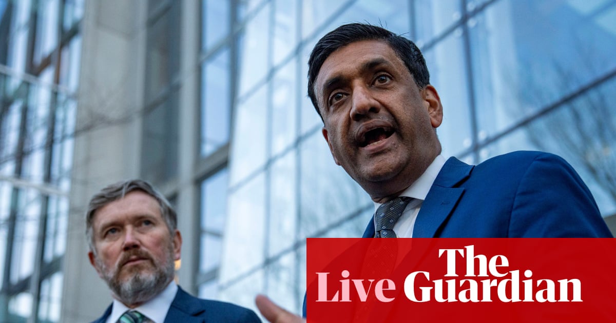 Democratic congressman Ro Khanna names six men appearing in unredacted Epstein files – live