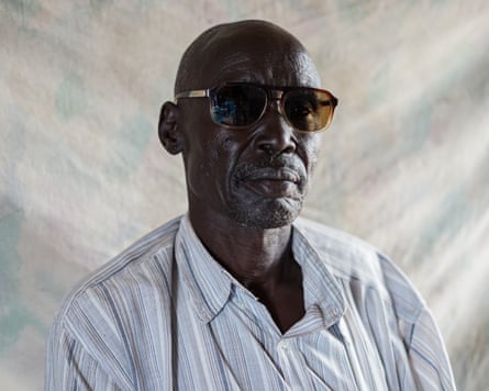 Portrait of Musa Rajab in the Renk transit centre in South Sudan