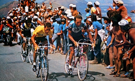 Lucien Van Impe and Joop Zoetemelk climb Le Puy de Dôme during the 1976 Tour de France.