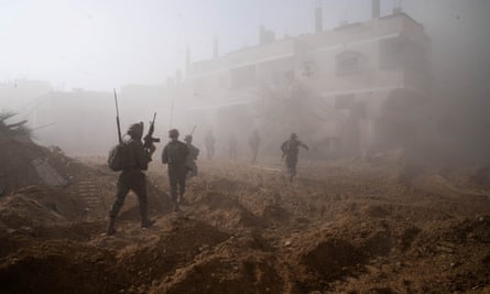 IDF footage of Israeli soldiers in the Gaza Strip on Saturday