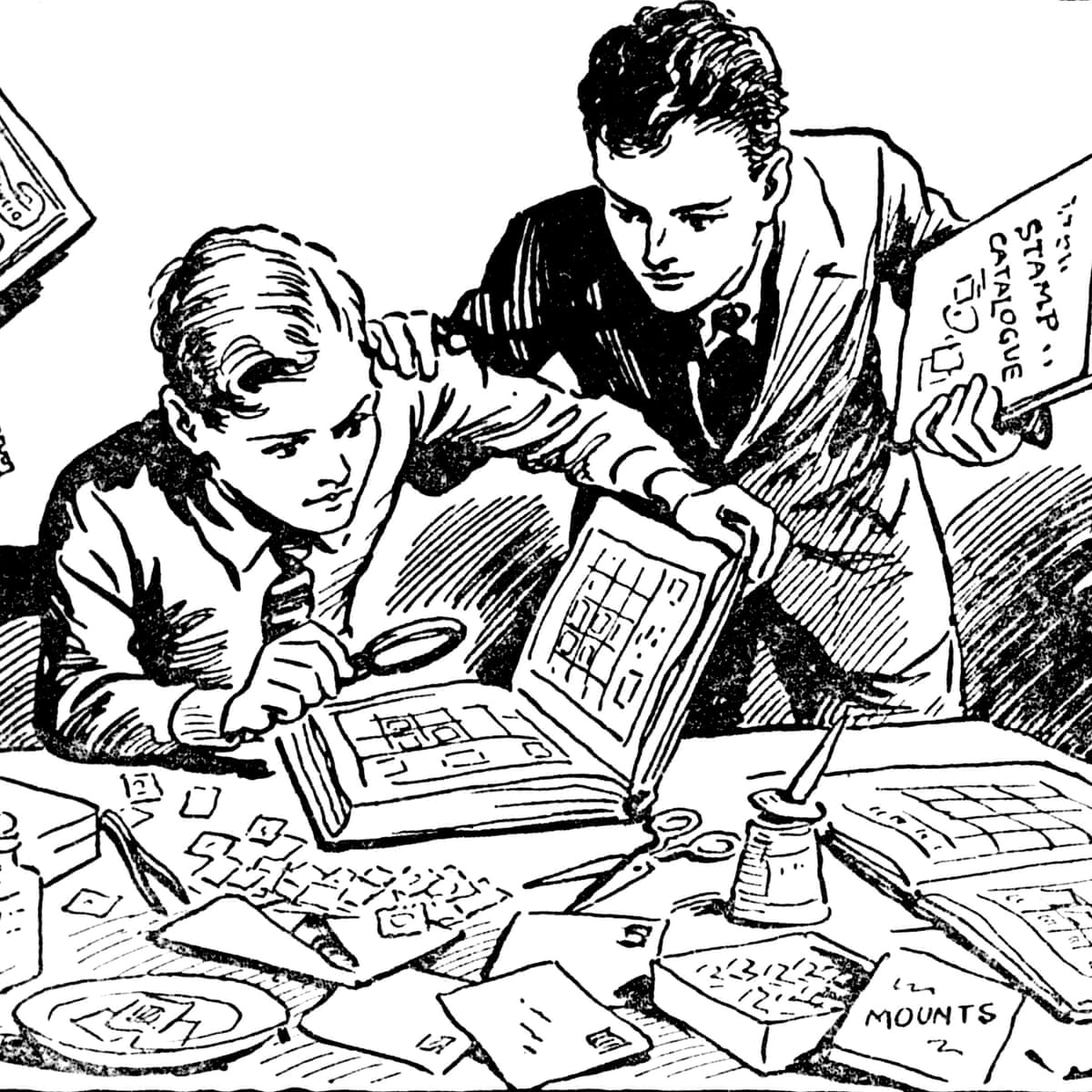 Collecting Stamps Clipart