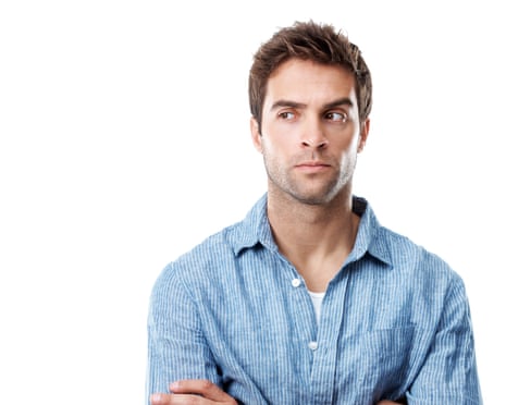 A man looking a bit suspicious