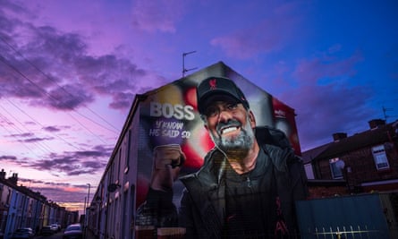 Jürgen Klopp's mural near Anfield
