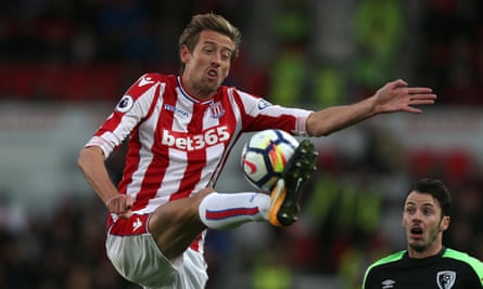 Peter Crouch is Stoke’s joint-top scorer this season.