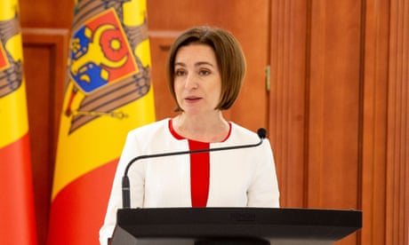 Moldova’s president, Maia Sandu