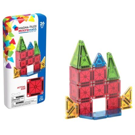 Magna-Tiles microMAGS – 26 Piece Travel Set