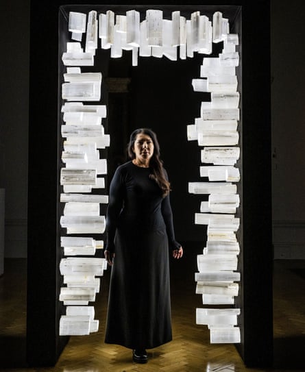 Abramović at the launch of her solo exhibition at the Royal Academy