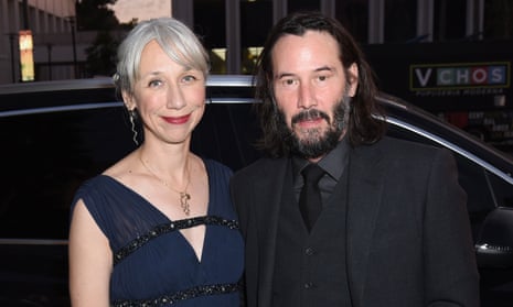 Keanu Reeves pictured with Alexandra Grant in Los Angeles on 2 November