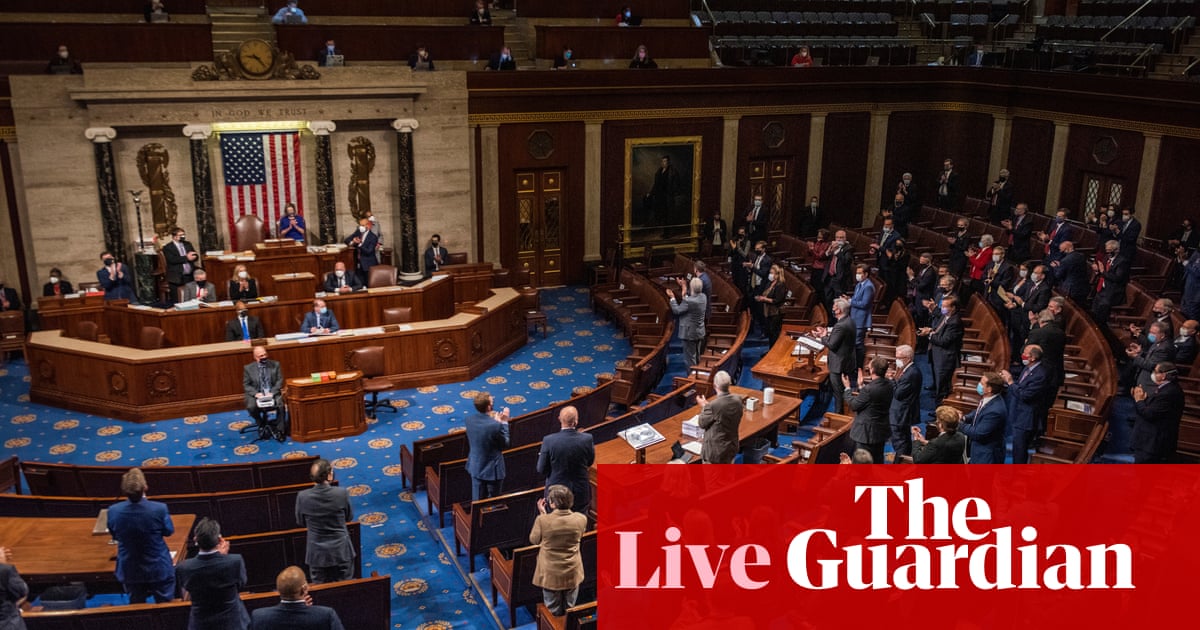 Congress debates challenges to election results after pro-Trump mob invades Capitol – live © The Guardian Congress debates challenges to election results after pro-Trump mob invades Capitol – live