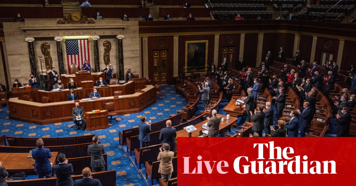 Congress debates challenges to election results after pro-Trump mob invades Capitol – live