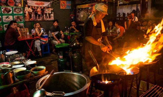 Firepower: a street restaurant in Bangkok’s Chinatown.