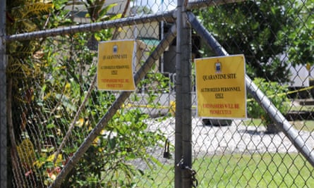 The hotel in Apia, Samoa, where the first case of Covid-19 in the country has been confirmed.  The patient, a 70-year-old Samoan citizen, was taken to solitary confinement.