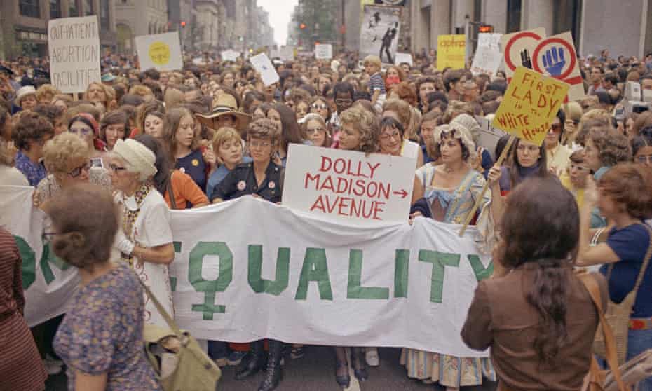 A omen’s liberation rally in New York City on 26 August 1971. 