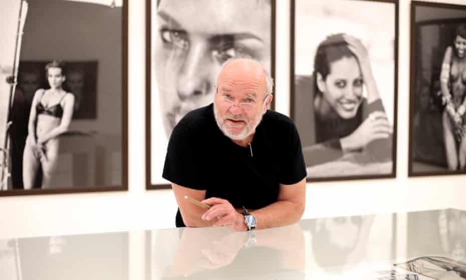 Peter Lindbergh at his exhibition From Fashion to Reality, at Kunsthalle der Hypo-Kulturstiftung in Munich, Germany, in 2017.