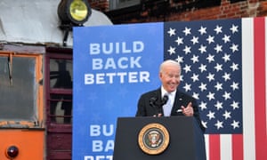 Biden promotes his Build Back Better agenda in Scranton on Wednesday.