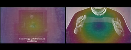 Kashpirovsky attempts to hypnotise the nation in a still from Saodat Ismailova’s Swan Lake, 2025.