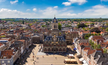 Aerial view of Delft