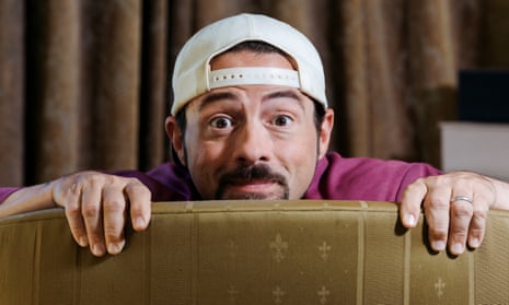 Kevin Smith, who made his name as Silent Bob, at home in Los Angeles.