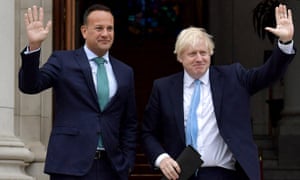 Varadkar and Johnson met for Brexit talks in Dublin on Monday