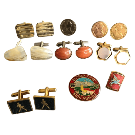 Job lot of vintage cufflinks