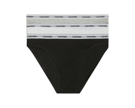 Calvin Klein Modern Logo Bikini Briefs, Pack of 3, Black/White/Grey
