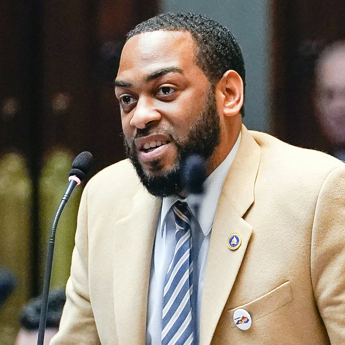 Can A Black Progressive Upset The Race To Unseat Mitch Mcconnell Kentucky The Guardian