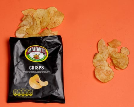 A packet of Marmite crisps.