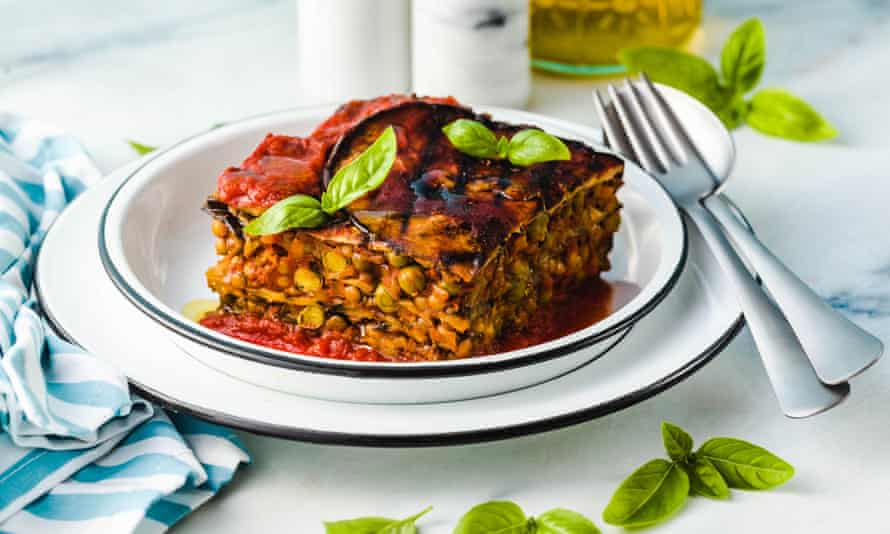 Lasagne végétalienne… tout aussi satisfaisante que ses homologues plus charnues.