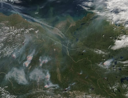 Fires burning across Alaska and northwestern Canada